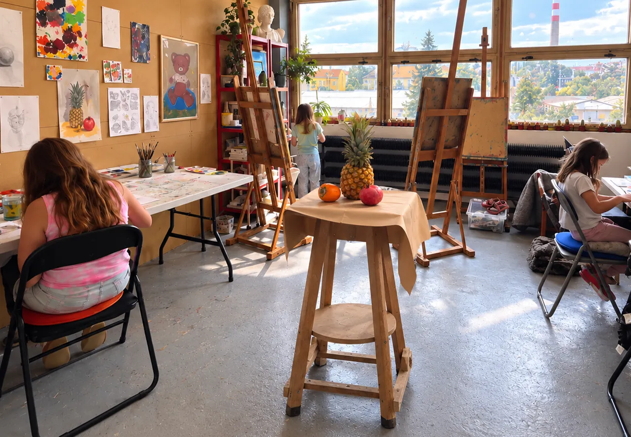 Výtvarné kurzy Pardubice - Akční Galerie - O lekcích